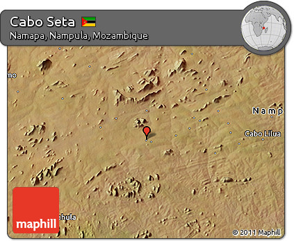 Satellite 3D Map of Cabo Seta