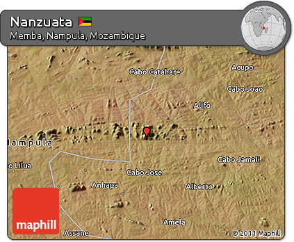 Satellite 3D Map of Nanzuata