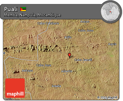 Satellite 3D Map of Puali