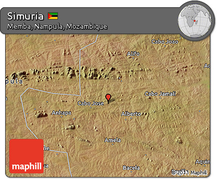Satellite 3D Map of Simuria