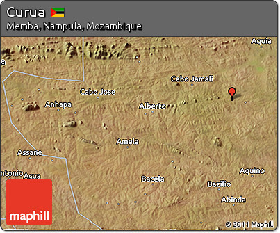 Satellite 3D Map of Curua