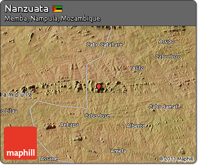 Satellite 3D Map of Nanzuata