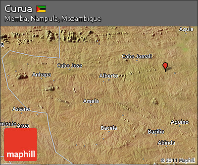 Satellite 3D Map of Curua