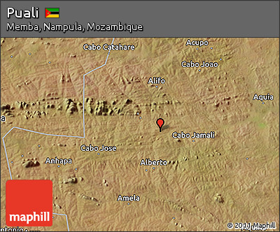 Satellite 3D Map of Puali