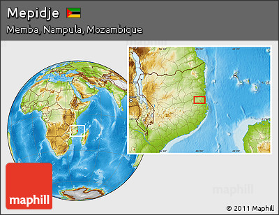Physical Location Map of Mepidje