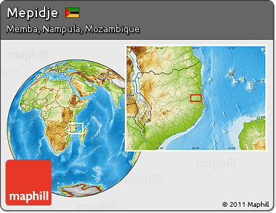 Physical Location Map of Mepidje