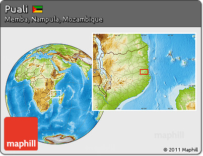 Physical Location Map of Puali