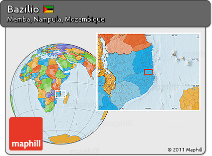 Political Location Map of Bazilio