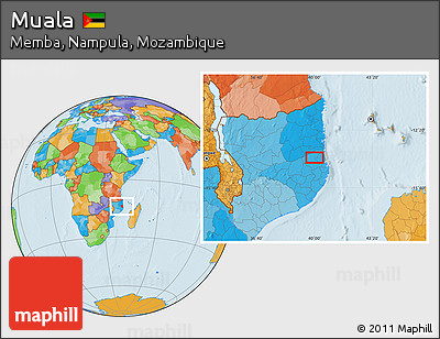 Political Location Map of Muala