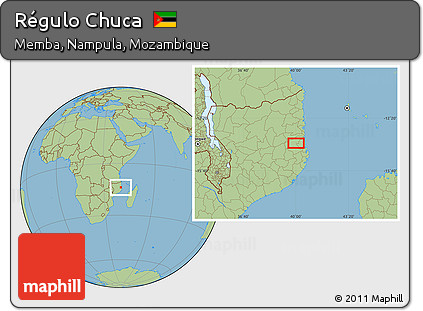 Savanna Style Location Map of Régulo Chuca