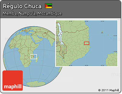 Savanna Style Location Map of Régulo Chuca
