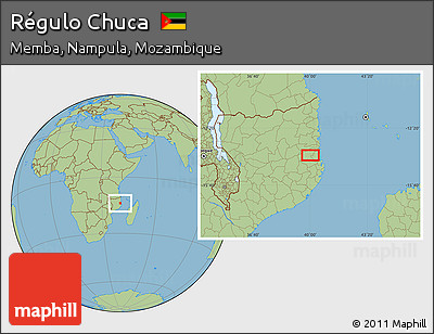 Savanna Style Location Map of Régulo Chuca