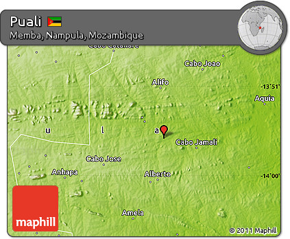 Physical Map of Puali