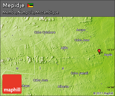 Physical Map of Mepidje