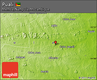 Physical Map of Puali