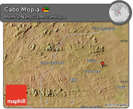 Satellite Map of Cabo Mopia
