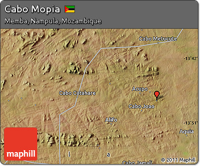 Satellite Map of Cabo Mopia