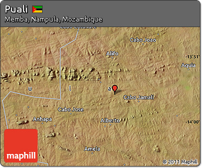 Satellite Map of Puali