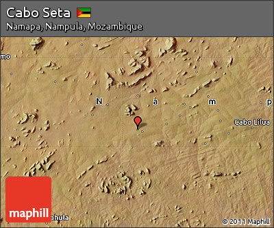 Satellite Map of Cabo Seta
