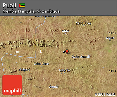 Satellite Map of Puali