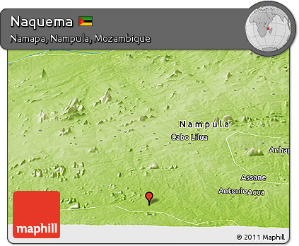 Physical Panoramic Map of Naquema