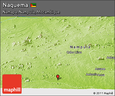 Physical Panoramic Map of Naquema