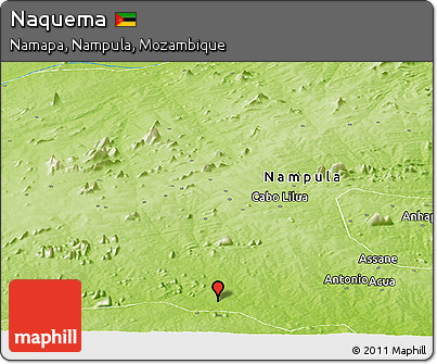 Physical Panoramic Map of Naquema
