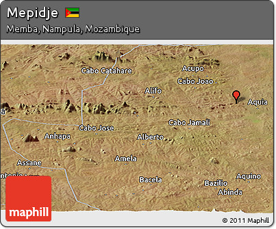 Satellite Panoramic Map of Mepidje