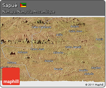 Satellite Panoramic Map of Sapué