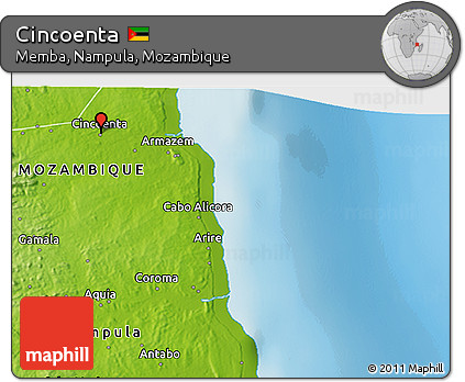 Physical 3D Map of Cincoenta