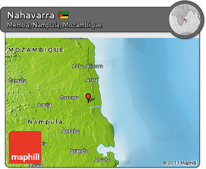 Physical 3D Map of Nahavarra