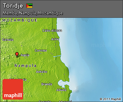 Physical 3D Map of Toridje