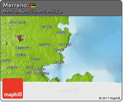 Physical 3D Map of Merreno