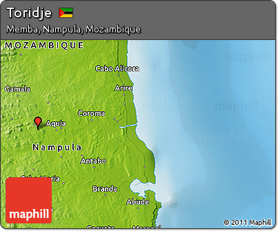 Physical 3D Map of Toridje