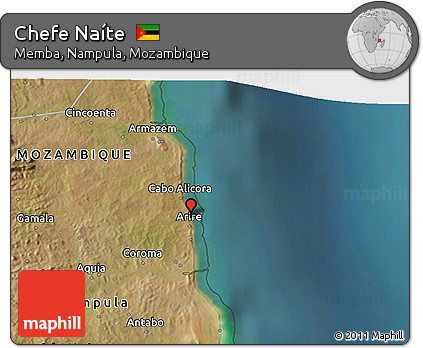 Satellite 3D Map of Chefe Naíte
