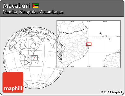 Blank Location Map of Macaburi