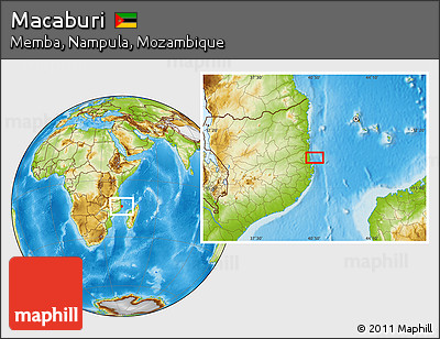 Physical Location Map of Macaburi