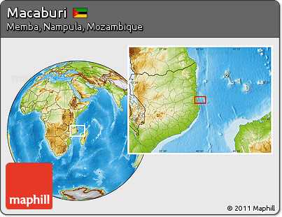 Physical Location Map of Macaburi