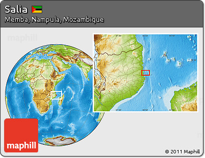 Physical Location Map of Salia