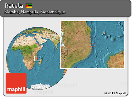 Satellite Location Map of Ratela