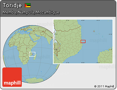 Savanna Style Location Map of Toridje