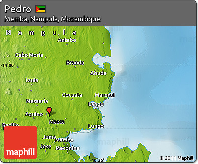 Physical Map of Pedro