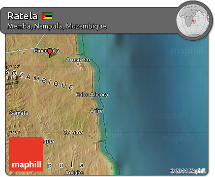 Satellite Map of Ratela