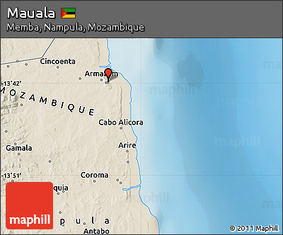 Shaded Relief Map of Mauala