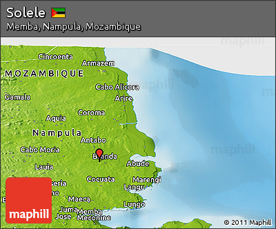 Physical Panoramic Map of Solele