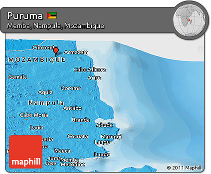 Political Panoramic Map of Puruma