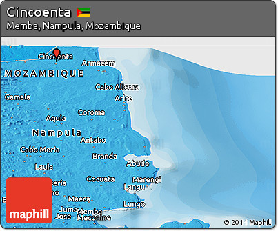 Political Panoramic Map of Cincoenta