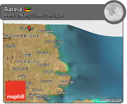 Satellite Panoramic Map of Ratela