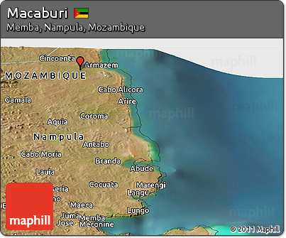 Satellite Panoramic Map of Macaburi