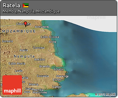Satellite Panoramic Map of Ratela